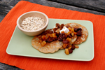 image for Valentine’s Oatmeal Pancakes with Dried Fruit Compote