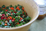 image for Chopped Spinach Salad with Ume Vinaigrette