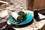 image for Asian Wraps with Peanut Sauce