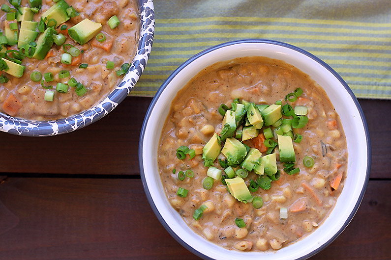 Vegan Sweet Potato Corn Chowder