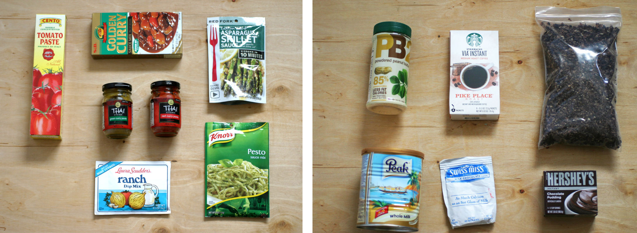 Grocery Backpacking Food Flavors
